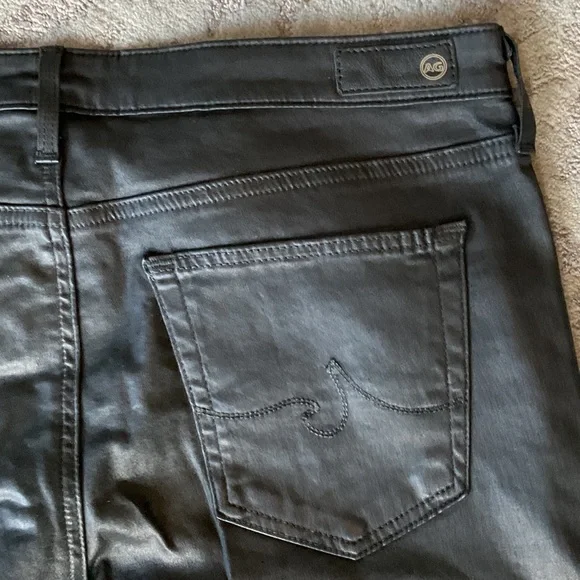 AG Leatherette The Legging Skinny Jeans - Picture 9 of 13